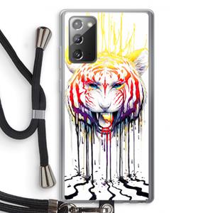 CaseCompany Fading: Samsung Galaxy Note 20 / Note 20 5G Transparant Hoesje met koord