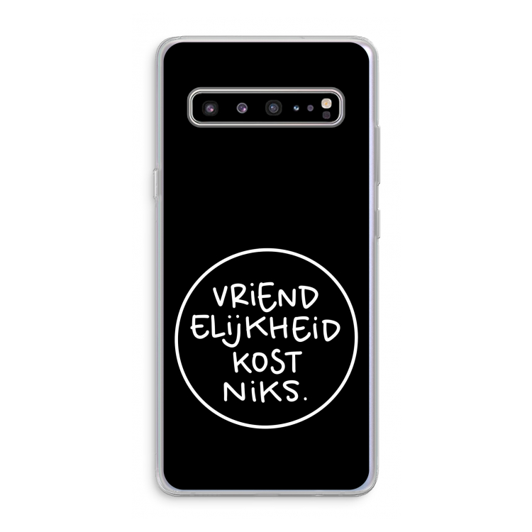 CaseCompany Vriendelijkheid: Samsung Galaxy S10 5G Transparant Hoesje