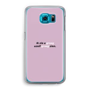 CaseCompany uzelf graag zien: Samsung Galaxy S6 Transparant Hoesje