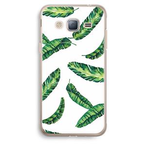CaseCompany Lange bladeren: Samsung Galaxy J3 (2016) Transparant Hoesje
