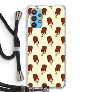 CaseCompany Yummy: Samsung Galaxy A32 4G Transparant Hoesje met koord