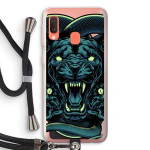 CaseCompany Cougar and Vipers: Samsung Galaxy A20e Transparant Hoesje met koord