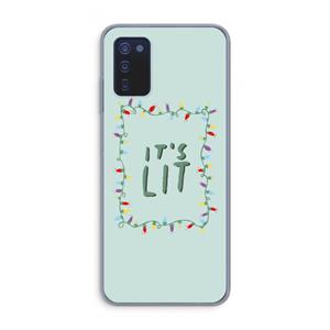 CaseCompany It's Lit: Samsung Galaxy A03s Transparant Hoesje