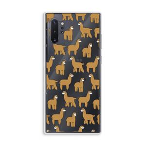 CaseCompany Alpacas: Samsung Galaxy Note 10 Plus Transparant Hoesje