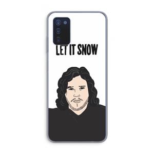 CaseCompany Let It Snow: Samsung Galaxy A03s Transparant Hoesje