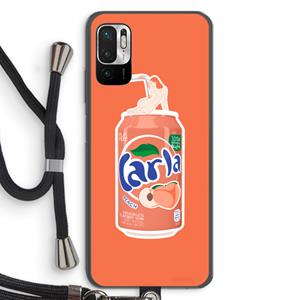 CaseCompany S(peach)less: Xiaomi Redmi Note 10 5G Transparant Hoesje met koord