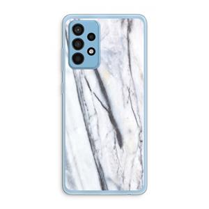 CaseCompany Gestreepte marmer: Samsung Galaxy A52 Transparant Hoesje