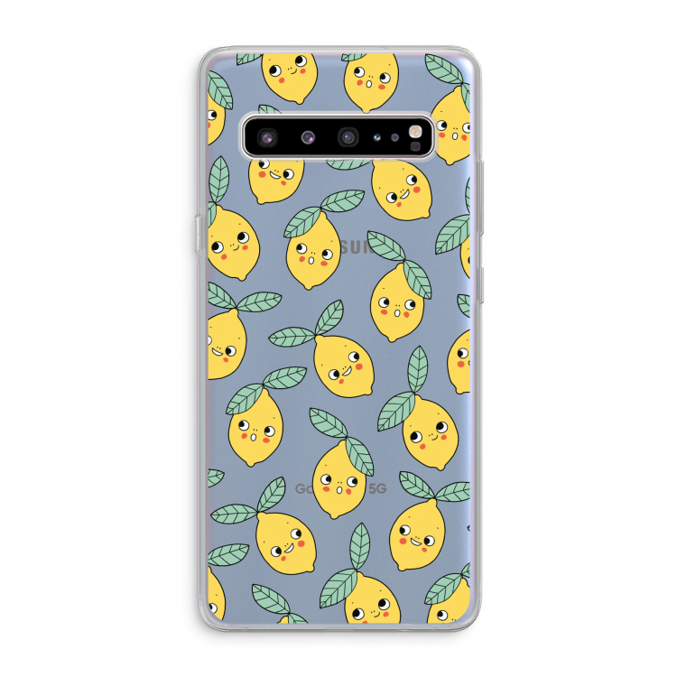 CaseCompany Citroenen: Samsung Galaxy S10 5G Transparant Hoesje