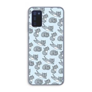 CaseCompany Poezen: Samsung Galaxy A03s Transparant Hoesje