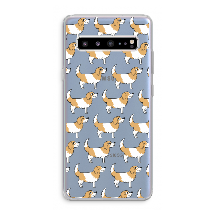CaseCompany Doggy: Samsung Galaxy S10 5G Transparant Hoesje