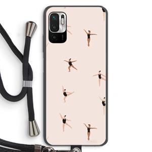 CaseCompany Dancing #1: Xiaomi Redmi Note 10 5G Transparant Hoesje met koord