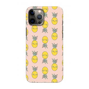 CaseCompany Ananas: Volledig geprint iPhone 12 Hoesje