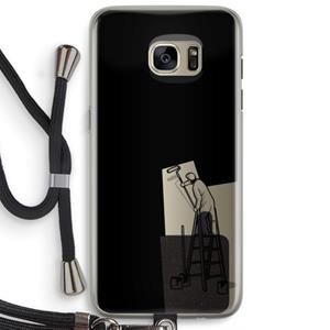 CaseCompany Musketon Painter: Samsung Galaxy S7 Edge Transparant Hoesje met koord