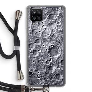 CaseCompany Maanlandschap: Samsung Galaxy A12 Transparant Hoesje met koord
