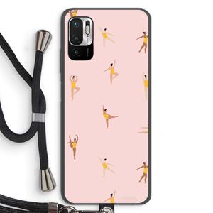CaseCompany Dans #2: Xiaomi Redmi Note 10 5G Transparant Hoesje met koord