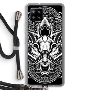 CaseCompany Oh Deer: Samsung Galaxy A42 5G Transparant Hoesje met koord