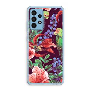 CaseCompany Papegaaien: Samsung Galaxy A52 Transparant Hoesje