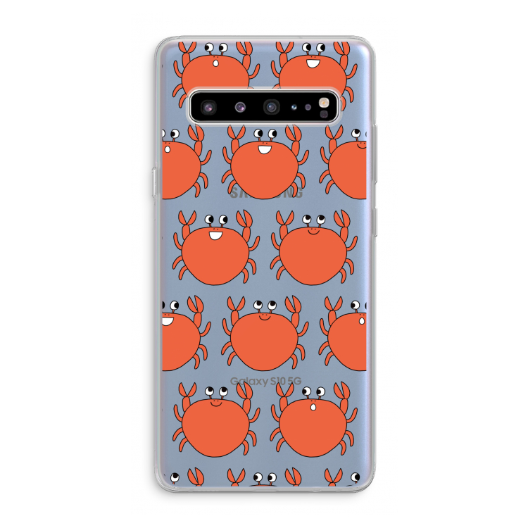 CaseCompany Krab: Samsung Galaxy S10 5G Transparant Hoesje