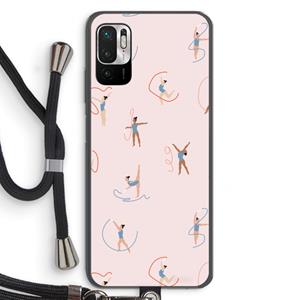CaseCompany Dancing #3: Xiaomi Redmi Note 10 5G Transparant Hoesje met koord