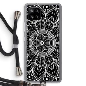 CaseCompany Roses Are Red: Samsung Galaxy A42 5G Transparant Hoesje met koord