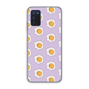 CaseCompany Bacon to my eggs #1: Samsung Galaxy A03s Transparant Hoesje