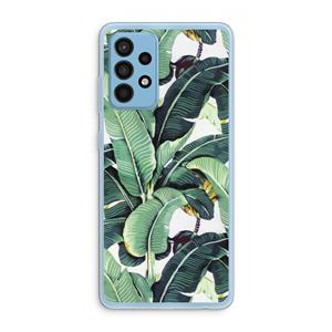 CaseCompany Bananenbladeren: Samsung Galaxy A52 Transparant Hoesje