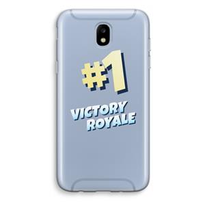 CaseCompany Victory Royale: Samsung Galaxy J5 (2017) Transparant Hoesje