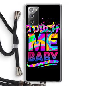CaseCompany Touch Me: Samsung Galaxy Note 20 / Note 20 5G Transparant Hoesje met koord