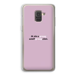 CaseCompany uzelf graag zien: Samsung Galaxy A8 (2018) Transparant Hoesje