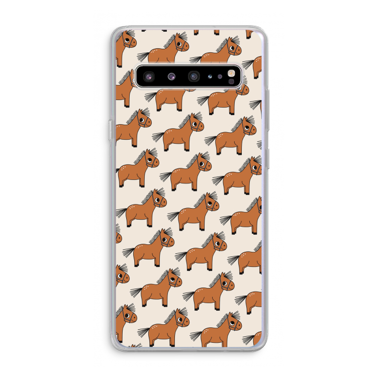 CaseCompany Pony: Samsung Galaxy S10 5G Transparant Hoesje