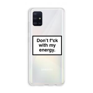 CaseCompany My energy: Galaxy A51 4G Transparant Hoesje