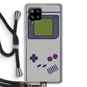 CaseCompany Game On: Samsung Galaxy A42 5G Transparant Hoesje met koord