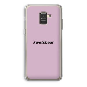 CaseCompany kwetsbaar: Samsung Galaxy A8 (2018) Transparant Hoesje