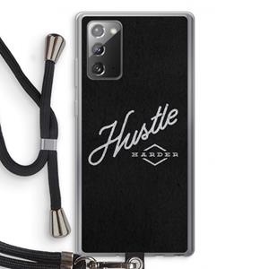 CaseCompany Hustle: Samsung Galaxy Note 20 / Note 20 5G Transparant Hoesje met koord