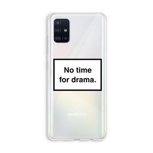 CaseCompany No drama: Galaxy A51 4G Transparant Hoesje