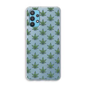 CaseCompany Weed: Samsung Galaxy A32 4G Transparant Hoesje