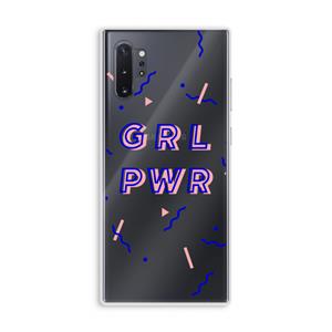 CaseCompany GRL PWR: Samsung Galaxy Note 10 Plus Transparant Hoesje