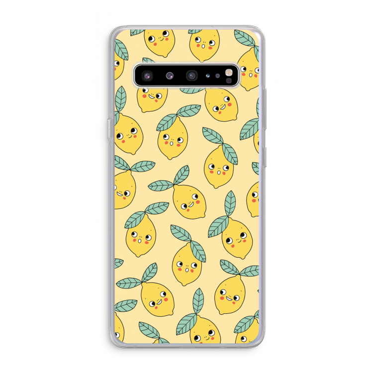 CaseCompany Citroenen: Samsung Galaxy S10 5G Transparant Hoesje