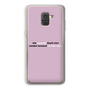 CaseCompany uw waarde daalt niet: Samsung Galaxy A8 (2018) Transparant Hoesje
