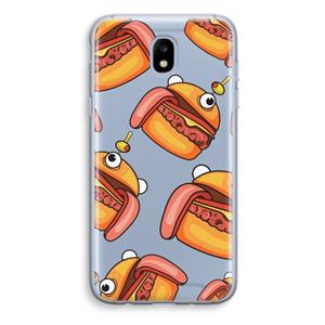 CaseCompany Hamburger: Samsung Galaxy J5 (2017) Transparant Hoesje