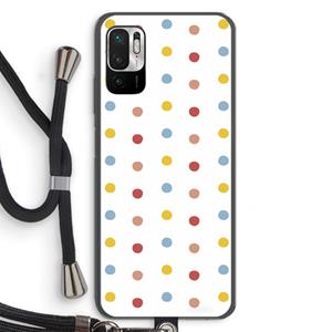 CaseCompany Bollen: Xiaomi Redmi Note 10 5G Transparant Hoesje met koord