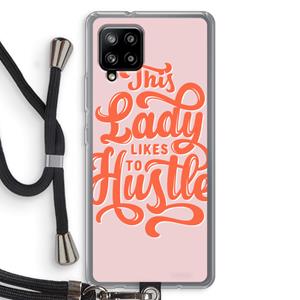 CaseCompany Hustle Lady: Samsung Galaxy A42 5G Transparant Hoesje met koord