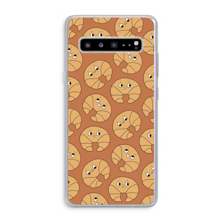 CaseCompany Croissant: Samsung Galaxy S10 5G Transparant Hoesje