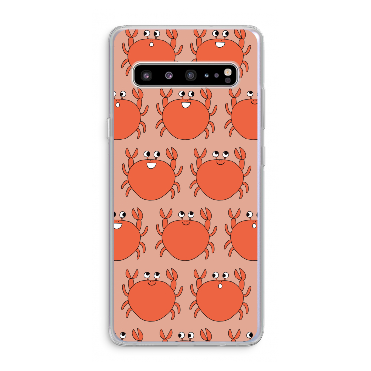 CaseCompany Krab: Samsung Galaxy S10 5G Transparant Hoesje
