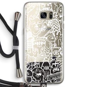 CaseCompany Vexx Mixtape #2: Samsung Galaxy S7 Edge Transparant Hoesje met koord