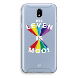CaseCompany Het Leven Is Mooi: Samsung Galaxy J5 (2017) Transparant Hoesje