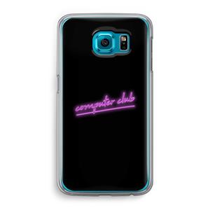CaseCompany Vice Black: Samsung Galaxy S6 Transparant Hoesje