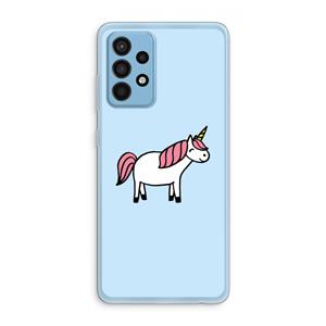 CaseCompany Eenhoorn: Samsung Galaxy A52 Transparant Hoesje