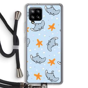 CaseCompany Manta: Samsung Galaxy A42 5G Transparant Hoesje met koord