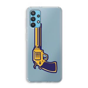 CaseCompany Pew Pew Pew: Samsung Galaxy A32 4G Transparant Hoesje